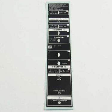 Sony 4-570-640-01 Label, Side Terminal(W)(C