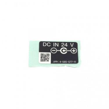 Sony 4-585-577-11 Label, Dc In (Gnt) (Co1)