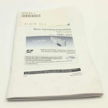 Panasonic VQT2L60-1 Instruct Book