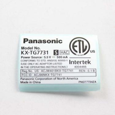 Panasonic PNGT7734Z Name Plate
